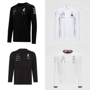 Petronas Mercedes AMG Sweatshirts T Shirts F1 Formula One Racing Erkek Kadın Gündelik Uzun Kollu T-Shirt Benz Lewis Hamilton Takım İş Giysileri VZX5 Şort OLJT