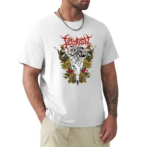 Erkek Polos Polyphia Lion Art T-Shirt Funnys Plus Boyut Üstleri Gömlekler Grafik Tees Pamuk