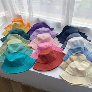 Szerokie brzegowe czapki czapki czapki 2024 Nowy fisherman kapelusz stały kolor para fisherman hat na zewnątrz kombinezon podróżny basen hat hat hat 240424