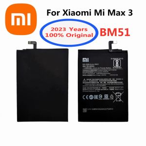 Baterie 2023 lata 100% Oryginalne Xiaomi BM51 5500 mAh Bateria dla Xiaomi Mi Max 3 Max3 Batatie Baterie Akumulator Acumulator Smart Phone