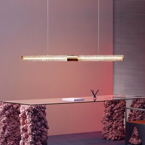 Modern Light Luxury Restaurant Lamp Nordic Design Study Bar Table Long Dining Table Exhibition Hall Chandelier