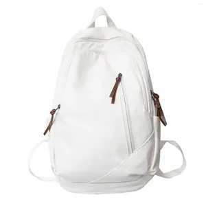 Skolväskor enkel ryggsäck för tonåringar flickor mitten bokväskor pojkar vandringsmän
