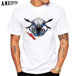 Herrt-shirts homem s1000rr camiseta para os fs de equitao da motocicleta tshirt s 1000 rr ajuste fino camisa nova vero dos homens manga curta branco casual t t240425