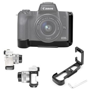 Studio M50ii Hızlı Bırakma L Plaka Metal El Kavrama ARCA İsviçre Braket Tutucu Canon EOS M50 II Kamera ile Uyumlu