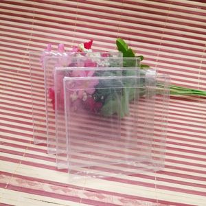 Jewelry Pouches 50pcs ABB Large Clear Transparent Pvc Plastic Box Gift Packaging For Display Christmas