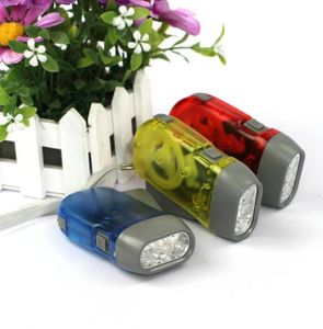 3LED Ręka Presja Latka Latka Camp Light Dynamo Dynamo Energy Energy Ratowanie Latka Dzielnica Nocne Światło Ręka Outdoor Dłoni korba D2129593