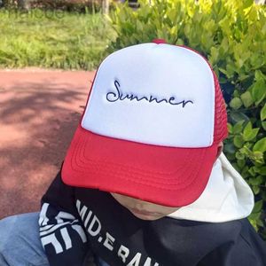 CAPS HATS NYA SOMMER KIDS BABY BREATABLE GRAFITI TRUCKER HATS PAROR-CHID POY GIRL TILLAGE BASEBALL CAPS SNACBACKS HATS D240425