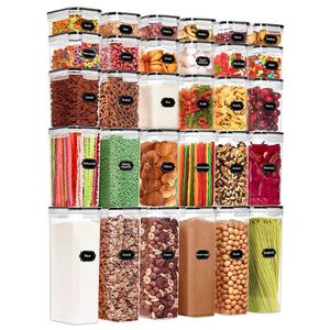 Food Sparer Lagerbehälter 5-teilige Set von Lebensmitteln Lagerbehälter Küchenorganisator und Behälter mit Deckel Kältemittel Nudelkasten in Dosenversiegelung H240425