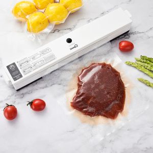 Väskor Electric Food Vacuum Sealer Packaging Machine For Home Kitchen inklusive 15st Food Saver Bags Commercial Vacuum Sealing Sealer