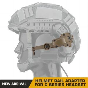 Tillbehör Roterbar adapter för COMTAC3 -hörlurar, taktiska headset Tillbehör, Ops Core, Arc, Wendy Mlok Fast Helmet, Nylon Bracket