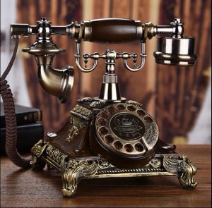 Accessories Rotary dial corded antique phone fixed telephone