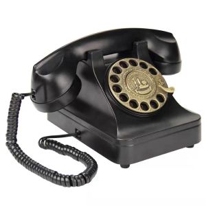 Accessories Vintage Swivel Plate Rotary Dial retro Telephone revolve Telephones Landline Phone For Office Home Hotel mechanical ring