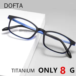 Sunglasses Frames DOFTA Titanium Optical Myopia Glasses Frame Men Square Prescription Eyeglass Women Anti Skid Silicone Eyewear 5773