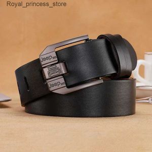 Belts 2024 New Mens Vintage Needle Buckle Fashion Casual Edition Vintage Pant Straps Paired with Casual Pants Q240425