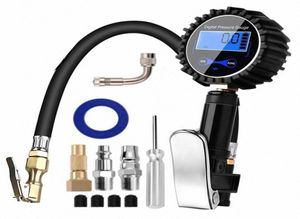 Digital Tire Inflator Air Compressor Pump Pressure Gauge Quick Connection Accessory Truck Car Motorcycle GNzp9328316