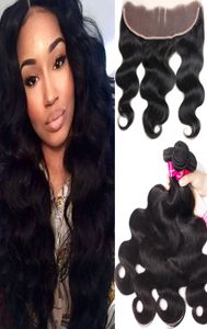 8A Mink Brazilian Straight Body Wave Loose Wave Kinky Curly Deep Wave Hair 3 Bundles With 13x4 Ear To Ear Lace Frontal Closure Hum1459704