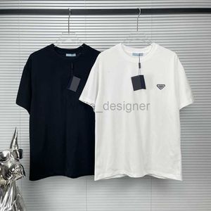 Designer Mens T Shirts Fashion Summer Trendy Brand Solid Color Tops Enkel och avslappnad atmosfär Rund hals Kort ärm T-shirt Mäns och kvinnors tees polos