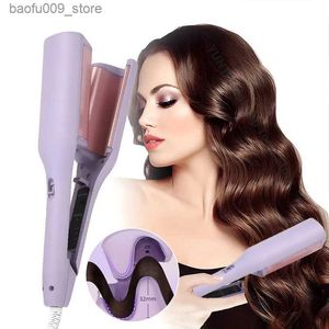 Curling Irons 32 mm elektryczny curler fala wodna Curling Iron Profesjonalne francuskie curling i Ripple Curling Hair Stylowanie Q240425