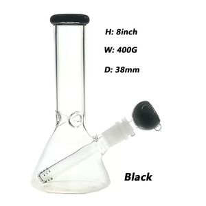 Verdickte Becher Bech Bong Kopfige Wasserrohr -Dab Rig Bongs 5 mm dicke 8 Zoll kleine Quarz Banger Schüssel Kräuter Rohre Wachs Raucherzubehör