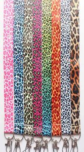 Hela 10st Cartoon Anime Leopard Print Mobiltelefonband LANYARD KEY Kedjor Pendet Party Gift Favors 917011264438