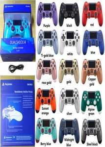 18 färger PS4 -styrenhet för PS4 Vibration Joystick Gamepad Wireless Game Controller för Sony Play Station med detaljhandelspaketet Box5566540