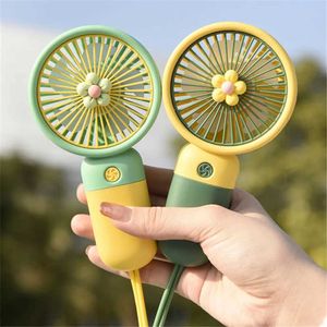 Outros aparelhos portátil USB Mini Fan Fonte de alimentação Handheld SummerConsvenient Fan de alta qualidade Escritório fofo do aluno Fã de refrigeração pequena 1 peça J240423