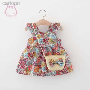 女の子のドレス2pcs/セット夏の女の赤ちゃんドレスソフトシン服