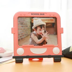 Quadro de quadros de 7 polegadas desenho animado Baby Bottle Photo Bus Bus Creative Children's Photo Frame Home Decoration Photo Frame Ornamentos de 1 peça