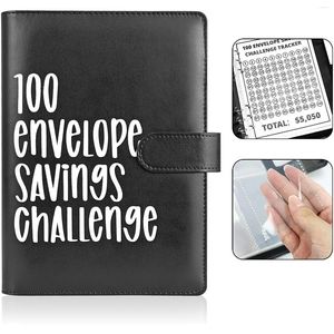 Envelope Challenge Binder Pu Leather 52 Week Money Saving Budget For Budgeting Planner &