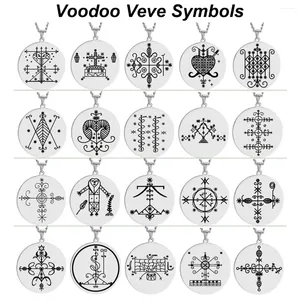 Collane a sospensione HLSS120-139 SIGLIO SIGNOLLI VOODOO SIBILI VEVE SIGIL CAMPIO GIETÀ VODOU LWA LOA AMULET TALISMAN NATTA