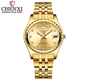 2019 Chenxi Nuovi orologi d'oro Donne Vestite Watch Ladies Ladies Rhinestone Quartz Orologi femminile Orologio da polso Relogio Feminin4909498