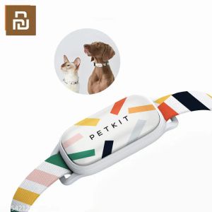 Аксессуары Новые Youpin Petkit Smart Perlonsized Dog Cat Ошейники Регулируемые мягкие нейлоновые водонепроницаемые щенки теги воротнич