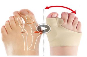 1Pair Big Bone Orthopedic Bunion Correction Pedicure Socks Sile Hallux Valgus Corrector Bras Toes Separator Fötter Care Tool2631631