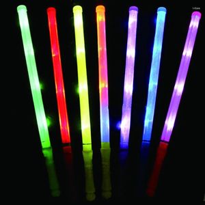 Party Decoration Glow 5st/Lot Concerts 48cm LED -plastpinne blinkande pinnar Neon för grossistförsörjning Lysande leksaker