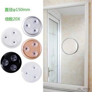 Mirrors 20x Magnifying Mirror With 3 Suction Cup Round Makeup Mirrors Cosmetic Mirror Shaving Bedroom Compact Suction Cup For Makeup 6in