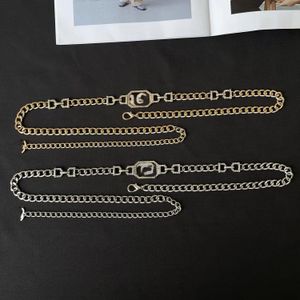 Tasarımcı Moda Kadın Bel Cinching Zincir Kemer Lüks Monogram Bel Zinciri
