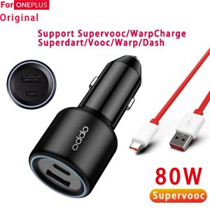 Зарядные устройства 80 Вт Superrooc Dual USB Carger Car 80 65 W Warp Заряда OnePlus 10 T Nord 2T Oppo Reno8 5G Realme GT Neo 3 SuperDart Auto Charger