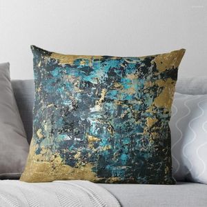 Pillow Teal And Gold Throw Child Rectangular Cover Pillowcase