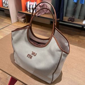 10a ny duk totes axel underarmspåse sommar shopping tyg designer bruna produktion axel väskor crossbody hand sömnad bokstav