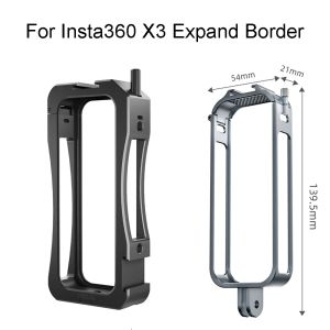 Accessori Insta360 x3 Accessori Frame di espansione termica guscio di protezione della fotocamera per scarpa fredda per Insta360 x3 lega di alluminio