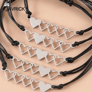 Braccialetti Charm 5 PCs Sister Amico Bracciale Amicizia, cioè Cuore Abbandono Long Distance per Reput Reput Girl Women Daught