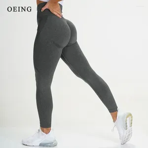 Active Pants Seamless Leggings Push Up Women Gym Hög midja Fitness Running Yoga Energy Elastic Trousers Girl Sports Tights