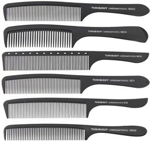 Toniguy Classic Carbon Antistatic Black Hand Combs Professional Salon Hair Cotting Brushes 0511 0612 8102 06818 06819 06920 0693617447647