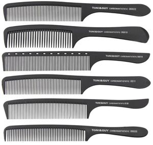 Toniguy Classic Carbon Antistatic Black Hand Combs Professionelles Salon Haarschneidebürsten 0511 0612 8102 06818 06819 06920 0693617447647