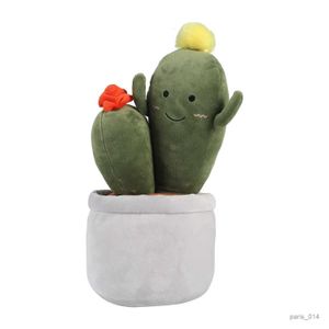 Stuffed Plush Animals Cactus Plush Toy Cute Soft Garden Delight Plush Pillow Creative Plush Plant Daisy Tulips Decoration Great Birthday Gift