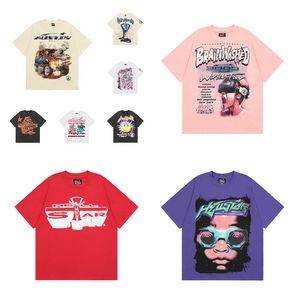 Erkek T Shirt Erkek Kadın T-Shirt Tasarımcı Gömlekler Hellstarrs Grafik Tee Hip Hop Yaz Moda Tee Kadın Tasarımcıları Tops Pamuk Tshirts Kısa Kollu Sweatshirt-4