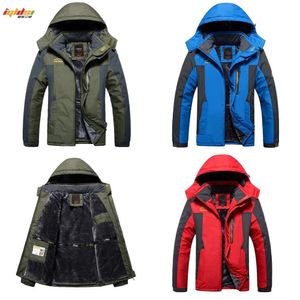 Military Winter Jackets Men Fleece Coats Windproof Waterproof Windbreaker Outwear Down Parka Army Raincoat Plus Size 7XL 8XL 9XL 201027