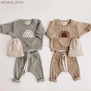 衣類セットファッションキッズ服セット幼児の男の子の女の子パターンカジュアルトップス +チャイルドルースズボン2PC