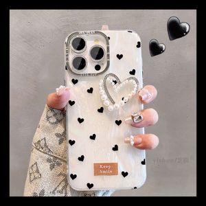 IPhone 15 Pro Max Chace Case Apple 14 Японский корейский инстаграм 3D Love Pearl 12 New 11 Women 13