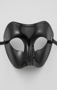 Men039S MASQUERADE MASK Fancy Dress Venetian Masks Masquerade Masks Upper Half Face Mask med valfria färger Black White Go3476446